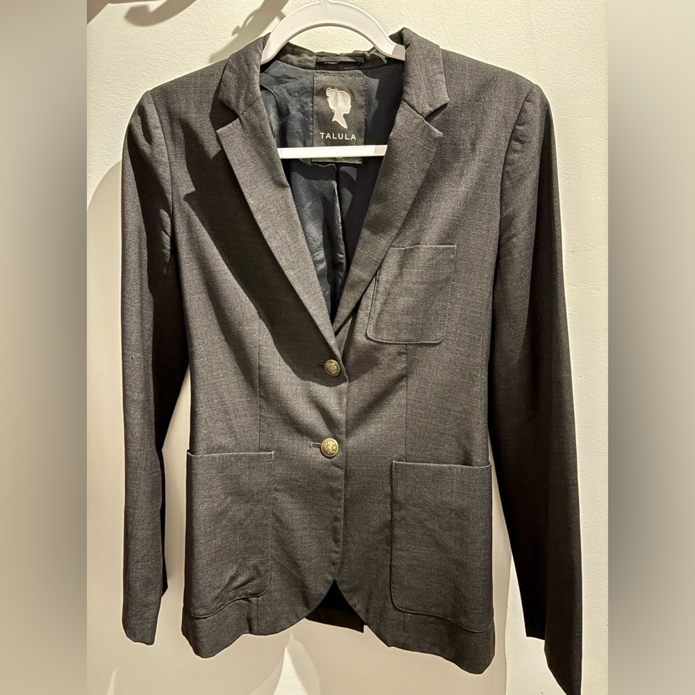 Talula Aritzia Grey Blazer